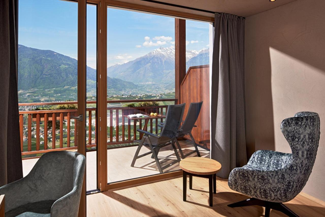 Hotel-Garni Ehrenfels Schenna Buitenkant foto